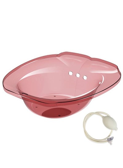 Buy Hemorrhoid Sitz Bath Postpartum Care Sitz Bath Medicated Bath Clear/Pink in UAE