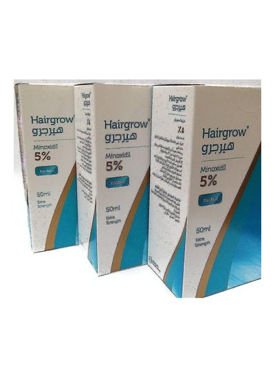 Buy Pack Of 3 Hairgrow 5% Minoxidil 3 Months Supply, 50Ml Each in UAE