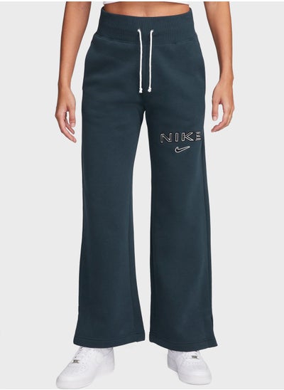 Buy Nsw Phoenix Fleece High Rise Logo Pants in UAE