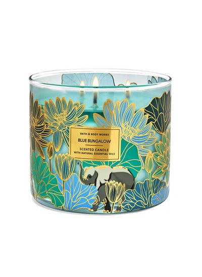 Buy Blue Bungalow 3-Wick Candle in UAE