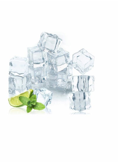 اشتري 50 Pcs 20MM Reusable Plastic Ice Cubes Clear Acrylic Fake Ice Cubes Artificial Square Crystal Fake Ice Cubes for Photography Props Home Decoration Wedding Centerpiece Vase Fillers في الامارات