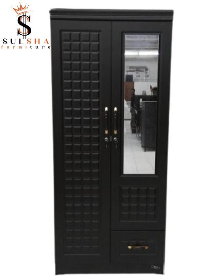 اشتري 2 Door Wooden Wardrobe Cabinet Cupboard Engineered Wood Perfect Modern Stylish Heavy Duty في الامارات