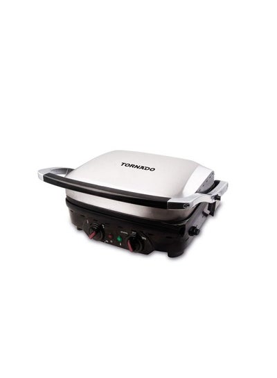 Buy TORNADO Electric Grill 1800 Watt Black x Stainless TCOOK-1800 in Egypt