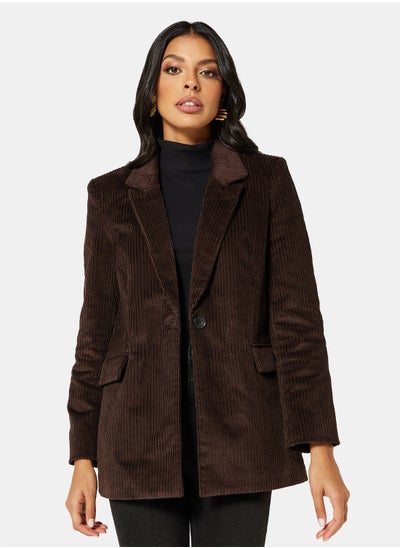 اشتري Oversized Corduroy Collar Blazer في الامارات