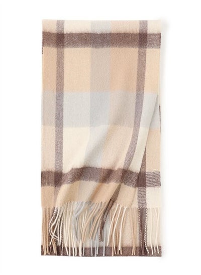 اشتري Warm Long Cashmere Check Scarf Multicolour في الامارات