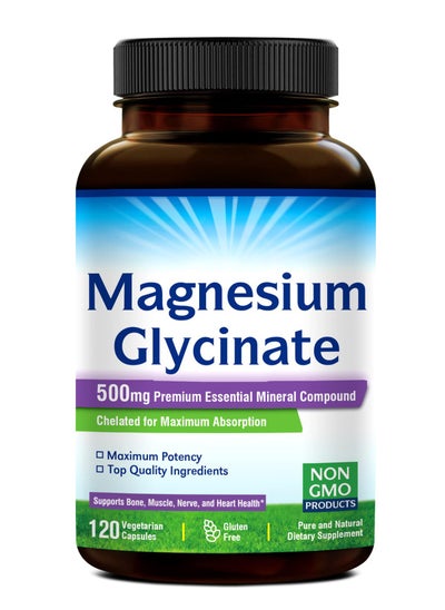 Buy High Absorption Magnesium Glycinate Capsules 120 Capsules in Saudi Arabia