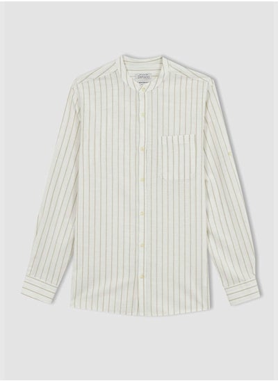 اشتري Modern Fit Long Sleeve Striped Shirt في الامارات