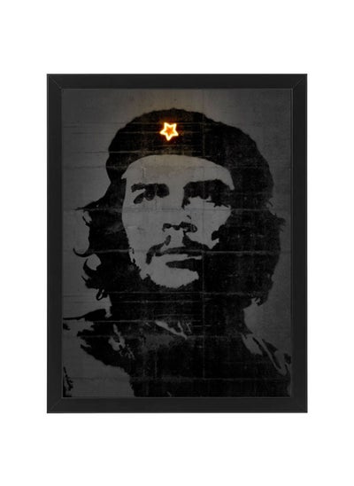 اشتري Che Guevara Neon Printed Poster With Frame 30x40 cm في الامارات