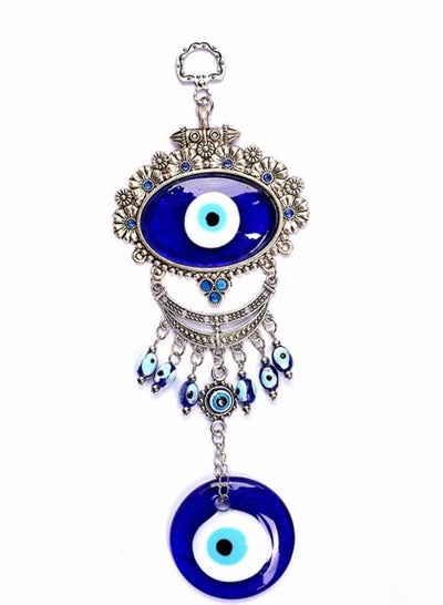 Buy Turkish Blue Evil Eye, Amulets Wall Protection Hanging Lucky Pendant Wind Chimes, Garden Home Decorations Ornament in Saudi Arabia