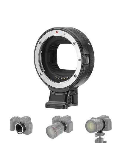 اشتري EF to EOS R Mount Adapter, EF/EF-S Lens to RF Mount Camera Autofocus Converter Ring Compatible with Canon EOS R Ra RP R6 Mark II R6 R5 R3 R7 R10 R8 R50 في السعودية