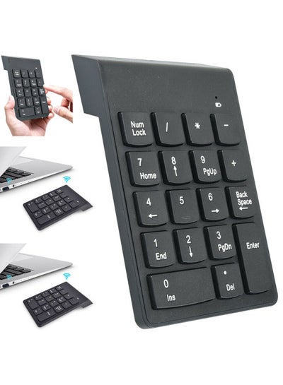 Wireless Numeric Keypad 18Keys Portable Number Numpad with 2.4G Mini ...