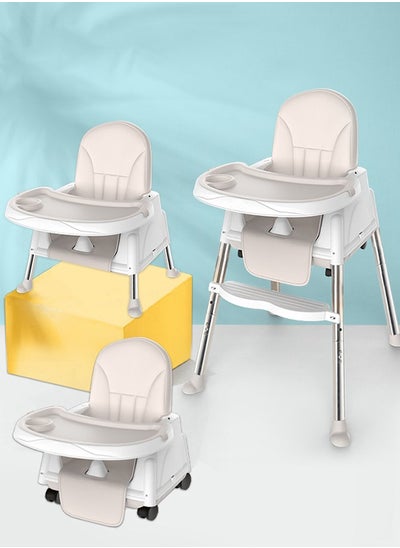 Buy Baby Dining Chair Baby Feeding Chair Portable High Chair Adjustable Height Foldable Toddler Seat Safty Highchair With Meal Tray,All For Your Baby in Saudi Arabia