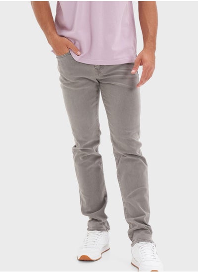 Buy Light Wash Slim Fit Jeans in UAE