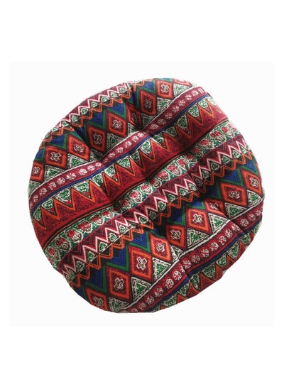 Buy Comfortable Home Office Cotton Linen Breathable Round Chair Cushion in UAE