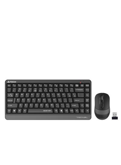Buy Fstyler 2.4G Wireless keybaord Mouse Combo Silent Click FGS1110Q, With QuietKey's patented mechanism, Anti-Slippery Side, Water Splash Resistance, High-Elasticity Silicon, Grey in UAE