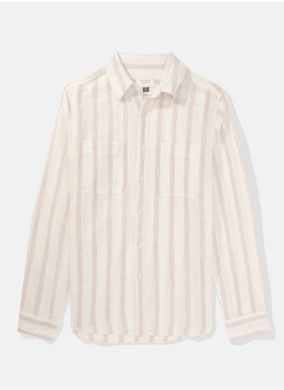 Buy AE Linen Button-Up Shirt in UAE