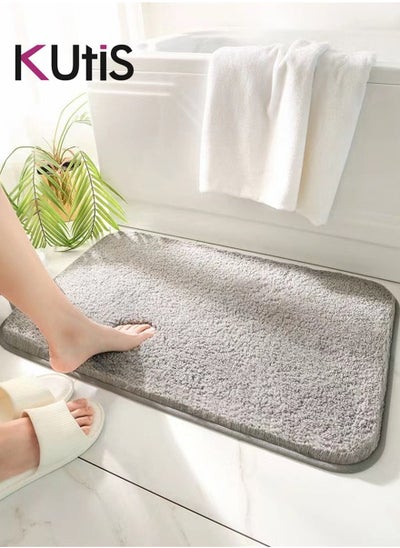 Buy Non-Slip Bath Mat Super Absorbent Shower Thickened Soft in UAE