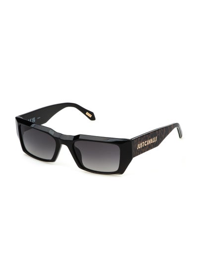 اشتري Unisex Square Shape  Acetate Sunglasses SJC090 550700 - Lens Size: 55 Mm - Shiny Black في الامارات