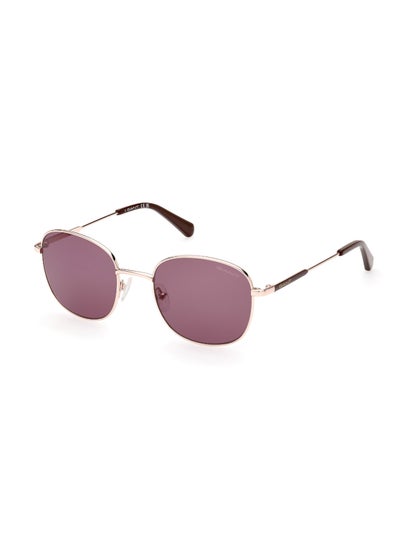 Buy Unisex UV Protection Round Shape Metal Sunglasses GA722228F51 - Lens Size: 51 Mm - Shiny Rose Gold in UAE