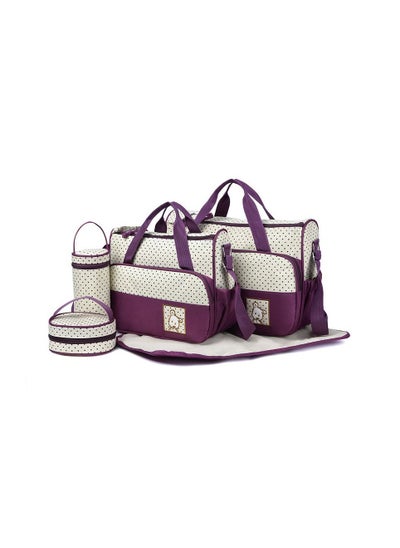 اشتري Five-piece set of mother and baby mummy bag large-capacity multi-functional mother waiting for delivery baby bag going out one shoulder Messenger diaper bag في الامارات