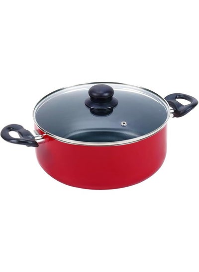 Buy Non Stick Cooking Pot Eco With Lid 24 Cm in Saudi Arabia