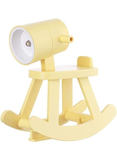 Buy Mini Night Light LED Trojan Horse Light Eye Protection Table Lamp Home Room Decor Desk Lamp Portable for Children Student Room Desk Nursery Yellow in Saudi Arabia