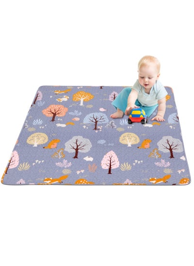 اشتري Baby Play Mat Non-slip Baby Mat Extra Large Crawling Mat Portable Baby Play Mat Foldable Toddler Play Mat Soft Floor Play Mat for Babies في الامارات