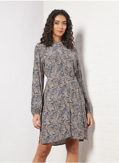 Buy Paisley Print Mini Dress in UAE