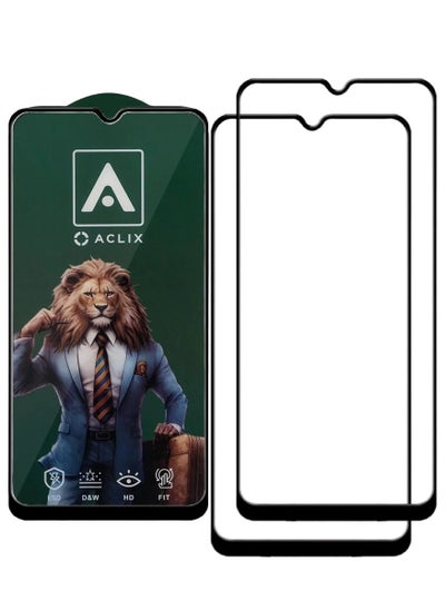 Buy 2 Pieces Antistatic ESD Dustproof Premium Quality High Definition Tempered Glass Screen Protector Designed For Oppo A17k in UAE