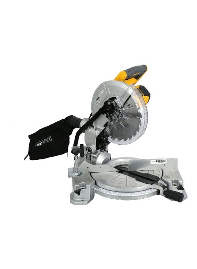 Buy 1800W Compound Miter Saw Silver and Yellow 255 mm J1G-ZP27-255 in Saudi Arabia