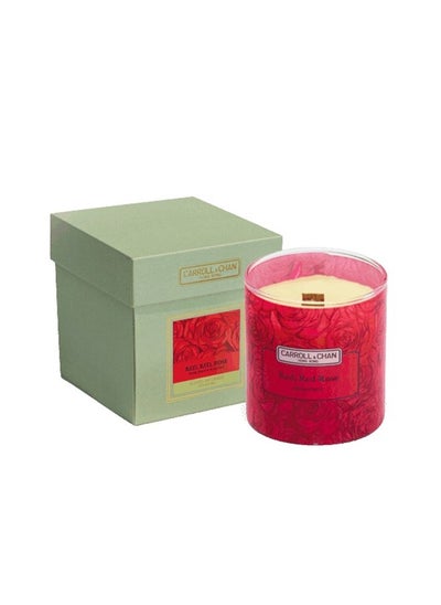 اشتري Red, Red Rose Beeswax Jar Candle في الامارات