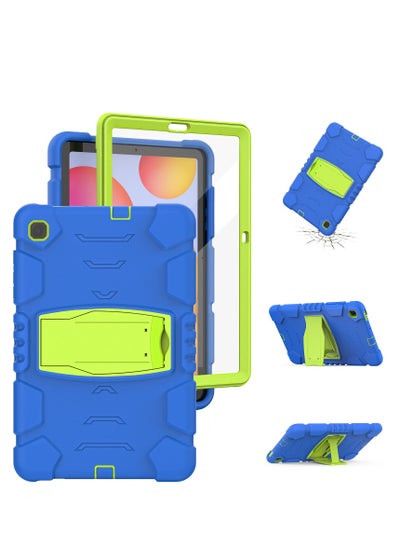 Buy Gulflink Back Cover Protect Case for SAMSUNG Tab S6 Lite P610/P615 10.4inch blue and lime in UAE