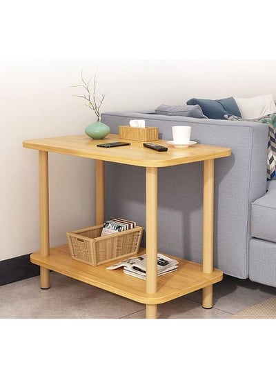 اشتري 2-Tier Multi-Use Side Table Bedside Table For Bedroom Hallway في السعودية