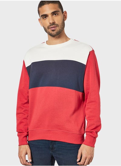 اشتري Color Block Sweatshirt في الامارات