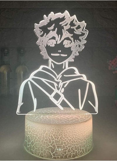 اشتري 3D Night Light Illusion Led Lamps Decor lamp for Kids Acrylic Led Night Light Anime Haikyuu Shoyo Hinata Figure for Kids Bedroom Decor Nightlight Cool Manga Gadget Child Table Lamp في الامارات