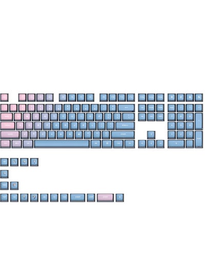 اشتري أغطية مفاتيح شفافة من مادة PBT GK7 متوافقة مع تخطيط لوحة المفاتيح 60%/65%/75%/80%/96%/100% (ساحرة زرقاء) في مصر