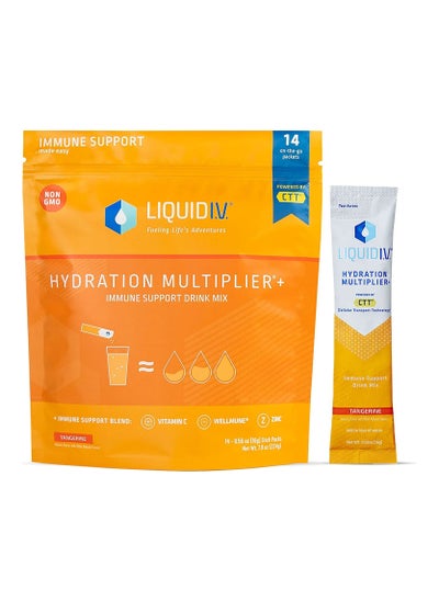 Buy Hydration Multiplier and Immune Support Easy Open Packets Fresh Tangerine Flavor in UAE