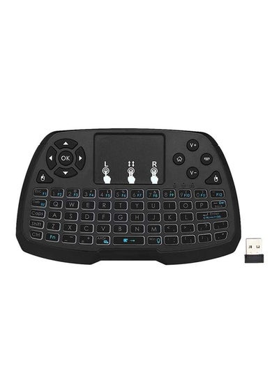 Buy Backlit Wireless Touchpad Keyboard Black in Saudi Arabia