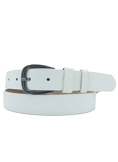 Buy Women’s Leather Skinny Pin Buckle Belt in UAE