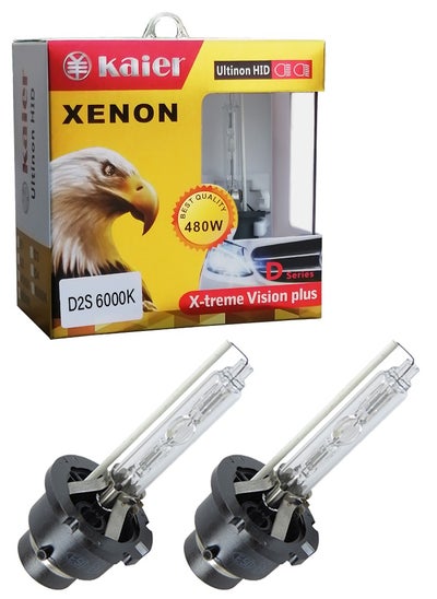 اشتري D2S Xenon HID Bulbs 6000K Cool White HID 4800W Pack of Pair في الامارات