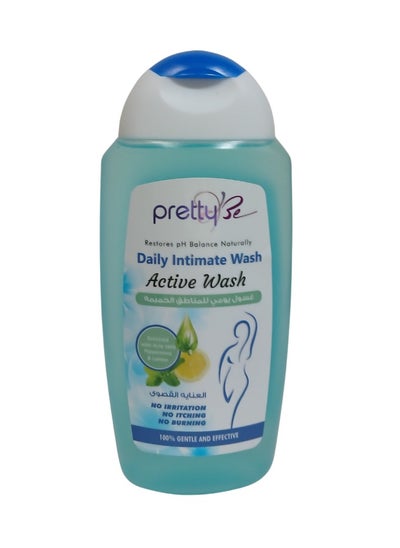 اشتري Pretty Be Daily Intimate Wash, Feminish Wash Enriched with Aloe Vera, Peppermint & Lemon Active Wash 250ml في الامارات