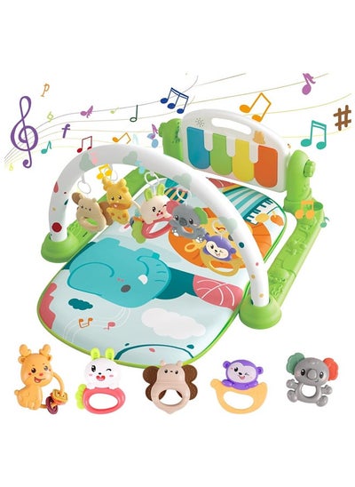 Buy Play Mats for Baby Gyms, Kick and Play Piano Gym Mats, Detachable Tummy Time Mat with Music And Lights, Musical Electronic Learning Toys in UAE