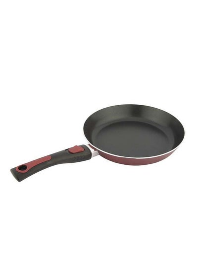 اشتري Vetro Open Fry Pan With (Detachabel Handle) Non Stick 24Cm  9 1/2 inch Wine Red K797005/1/24 في السعودية