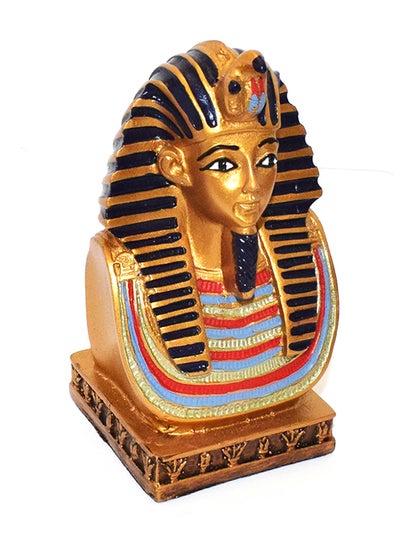 Buy immatgar pharaonic Decorative Egyptian Tutankhamun mask Statue ancient Egyptian souvenirs gifts handmade Home decor collectibles Sculptures  (Multi color - 9 CM) in Egypt