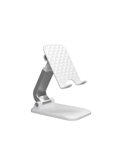 Buy Universal Folding Desktop Mobile Phone And Tablet Stand White/Silver in UAE
