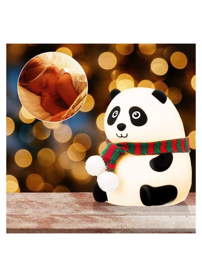 Buy Panda Night Lights for Kids Kawaii Nursery Silicone Night Light 7-Color Changing Lamp for Bedroom Aesthetic Room Decor Ieal Birthday Holiday Gifts Stress Relief Toy in UAE