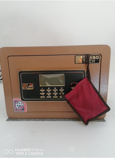 Buy Semi-armored safe Its size is 25 length * 35 width * 25 width Digital screen Warning system Password 2 keys in Egypt