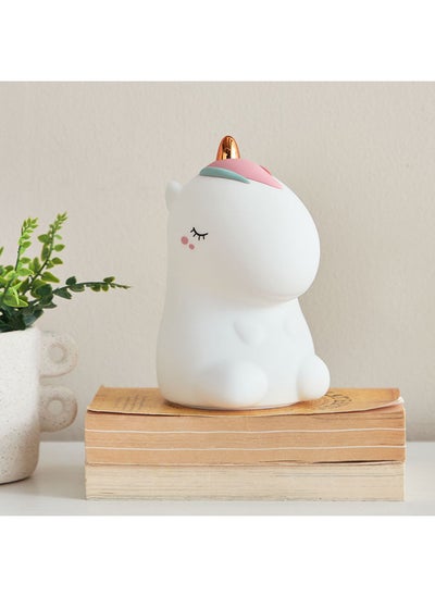 اشتري Gleam Unicorn Silicone Rechargeable Night Lamp 10.1 x 17.3 x 12 cm في الامارات