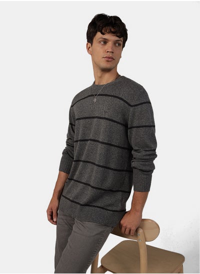 Buy AE Striped Crewneck Sweater in Egypt