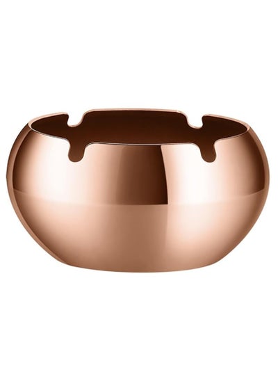 اشتري Cigarettes Ashtray, Stainless Steel Windproof Ash Tray for Home Office Hotel Patio Indoor Outdoor (Rose Gold, Large) في الامارات